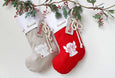 Personalised Santa Sack Angel - Natural with Heart - Honeysuckle and Lime