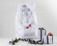 Personalised Santa Sack Floral Wreath - White - Honeysuckle and Lime