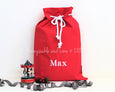 Personalised Santa Sack - Red Classic - Honeysuckle and Lime