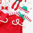 Personalised Santa Sack Reindeer Friends - Red - Honeysuckle and Lime