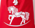 Personalised Santa Sack Rocking Horse - Red - Honeysuckle and Lime